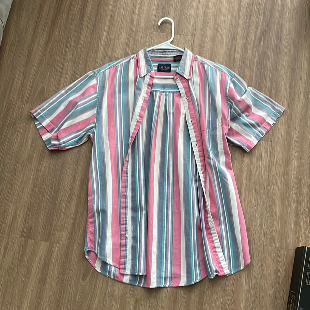 Halifax multi colored button up shirt